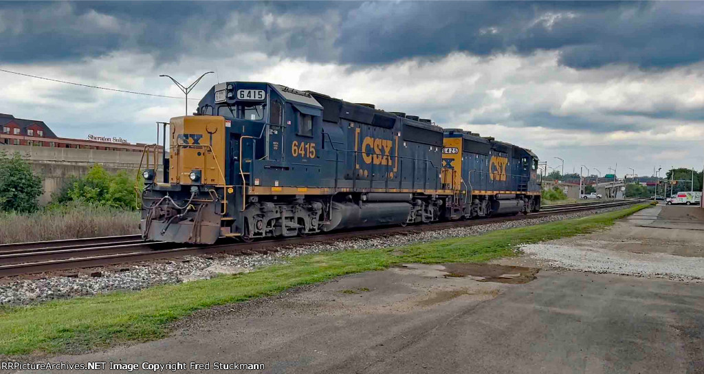 CSX 6415 tags along.